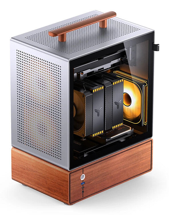 Jonsbo T7 Midi Tower Wood, Silver