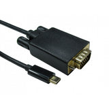 Target USB3C-VGA-1M video cable adapter USB Type-C VGA (D-Sub) Black