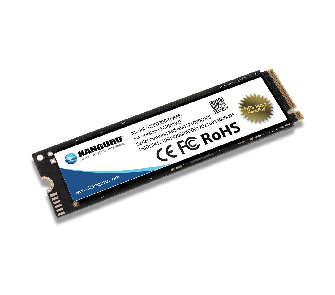 iStorage Kanguru Defender SED300 Hardware-Based Self-Encrypting Internal SSD 500 GB|FIPS 140-2 Certified | M.2 2280 Internal | PCI Express NVMe (PCI Express NVMe 4.0 x4) | TAA Compliant