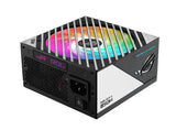 Fuente de alimentación Asus ROG LOKI SFX-L Platinum de 850 W, factor de forma pequeño, totalmente modular, 80+ Platinum, PCIe 5.0, botón de ventilador de 0 dB, RGB, soporte ATX a SFX