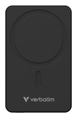 Verbatim Charge 'n' Go Essentials Magnetic Wireless Power Bank 5000 mAh Black