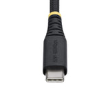 StarTech.com 1m (3ft) USB-C Charging Cable, 60W (3A) PD, Dual-Layer Braided Nylon/TPE Jacket, Rugged USB C Charging Cord, USB 2.0 Laptop Charger Cable