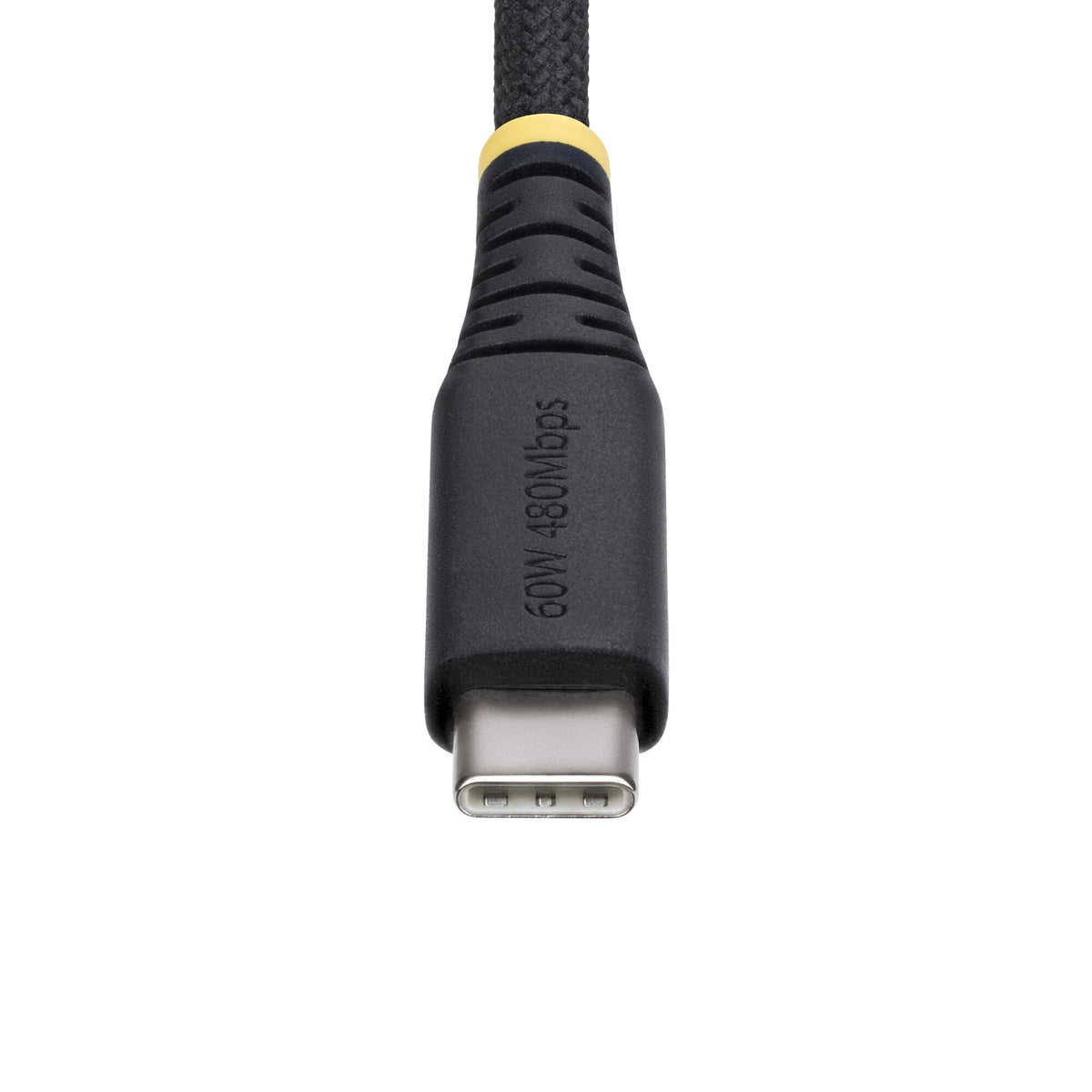 StarTech.com 3m (10ft) USB-C Charging Cable, 60W (3A) PD, Dual-Layer Braided Nylon/TPE Jacket, Rugged USB C Charging Cord, USB 2.0 Laptop Charger Cable