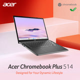 Acer Chromebook Plus 514 CB514-3H - AMD Ryzen 5 7520C, 8GB, 256GB SSD, 14" WUXGA, Google Chrome OS, Iron