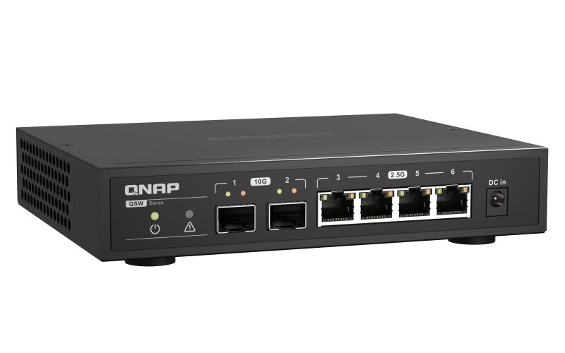 QNAP QSW-2104-2S network switch Unmanaged 2.5G Ethernet Black