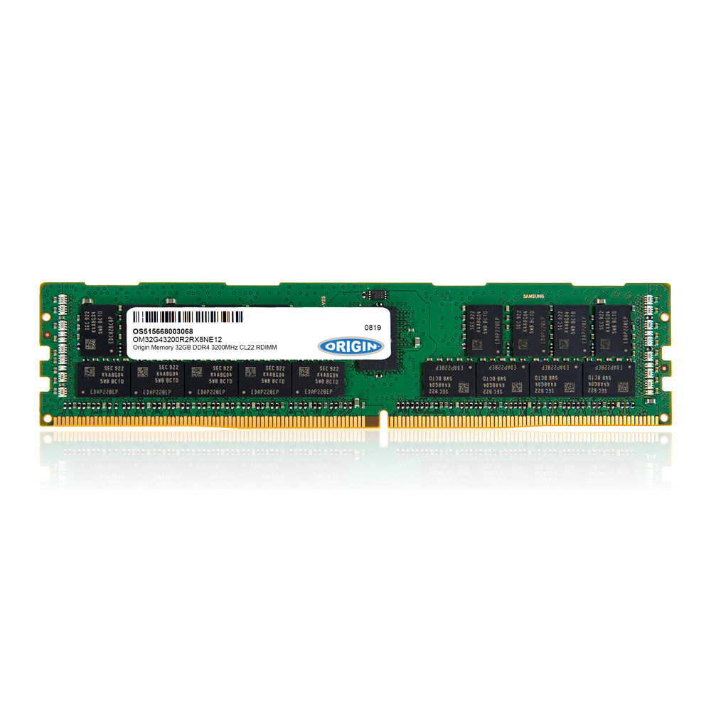 Origin Storage 32GB DDR4 3200MHz RDIMM 2Rx4 ECC 1.2V