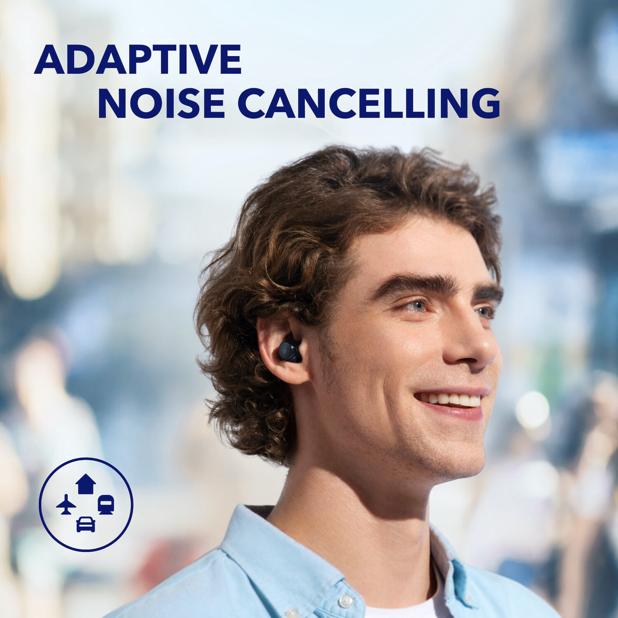 Anker Space A40 Adaptive Active Noise Canceling Wireless Earbuds, 50H Total Playtime, 10H Single Charge Playtime, LDAC Hi-Res Sound, Comfortable Fit, 6 Mics, Wireless Charge, Fast Charge