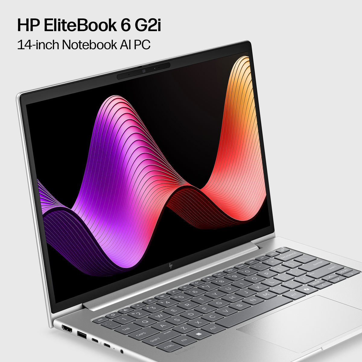 HP EliteBook 6 G2i 14 inch Notebook AI PC Intel Core 5 320 Laptop 35.6 cm (14") WUXGA 16 GB DDR5-SDRAM 512 GB SSD Wi-Fi 7 (802.11be) Windows 11 Pro Silver