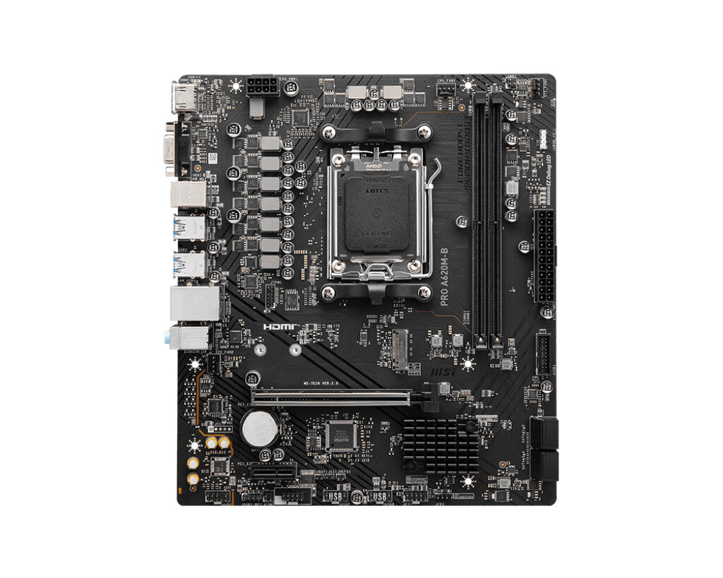 MSI PRO A620M-B motherboard AMD A620 Socket AM5 micro ATX