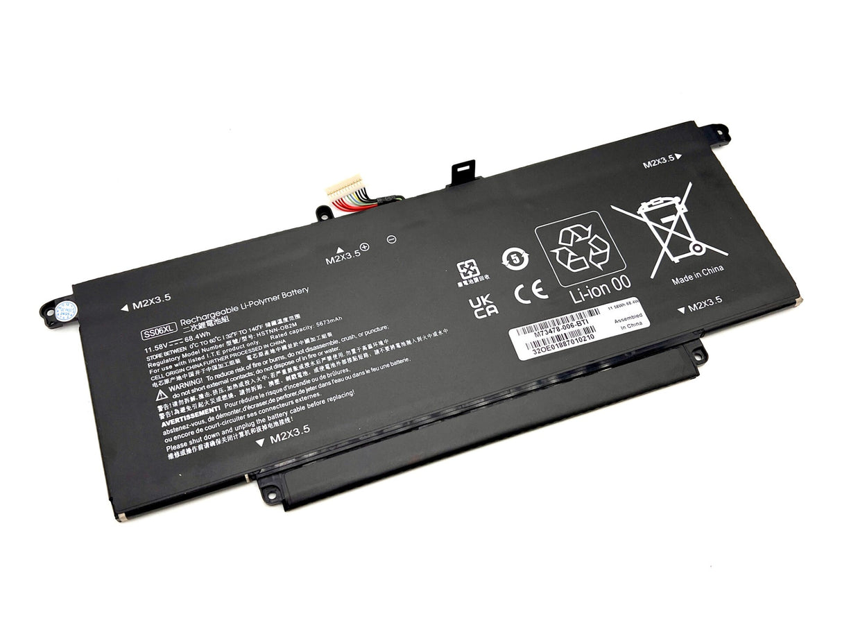 BTI Replacement 6 cell battery for HP Elite Dragonfly G3
