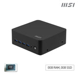 MSI Cubi Z AI 8M AMD Ryzen 9 8945HS, Barebone, NUC, SFF, Mini Computer, HTPC, (NO RAM, NO Storage, NO OS), AMD Radeon Graphics/DDR5/Dual HDMI/Dual LAN/WiFi 6E/BT 5.3/VESA