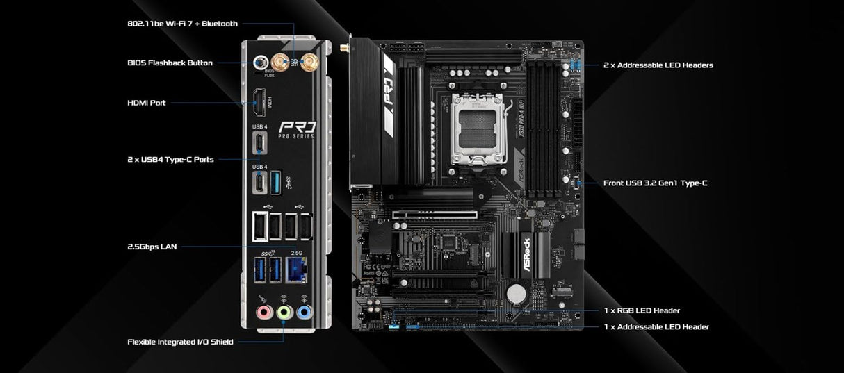 ASRock X870 Pro-A WiFi (Top PCIe Port Faulty)