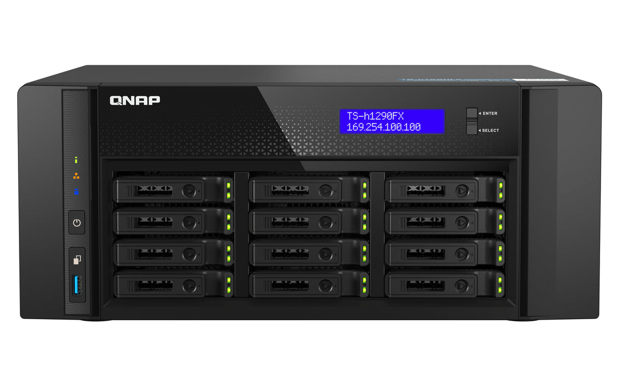 QNAP TS-h1290FX NAS Tower Ethernet LAN Black 7232P