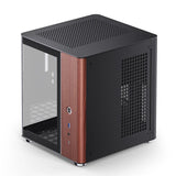 Jonsbo TK-0 BLACK computer case Black, Wood