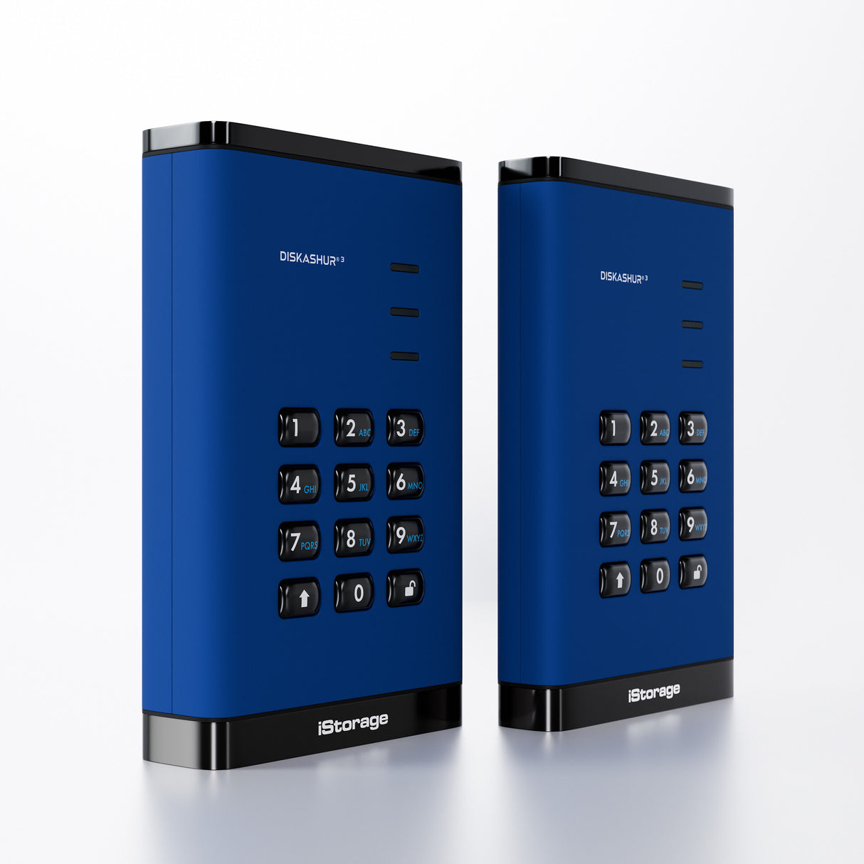iStorage diskAshur³ SSD 512GB Blue | Secure Portable Solid State Drive | FIPS 140-3 Level 3 Complaint |Common Criteria EAL 5+ | PIN protected | AES-XTS 256-bit hardware encryption | GDPR, TAA Compliant | Dust/Water Resistant |