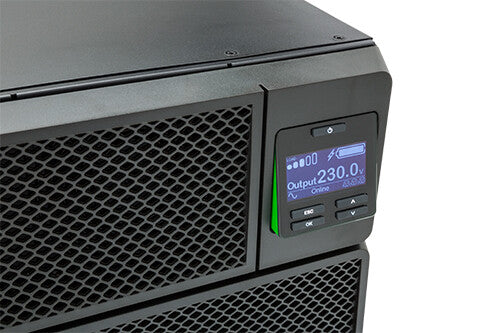 APC Smart-UPS On-Line, 5kVA, Rackmount 3U, 208V/230V, Hard wire 3-wire(2PH+G)+3-wire(H+N+E)+3-wire(H+N+G) outlets, Network Card+SmartSlot, W/ rail kit