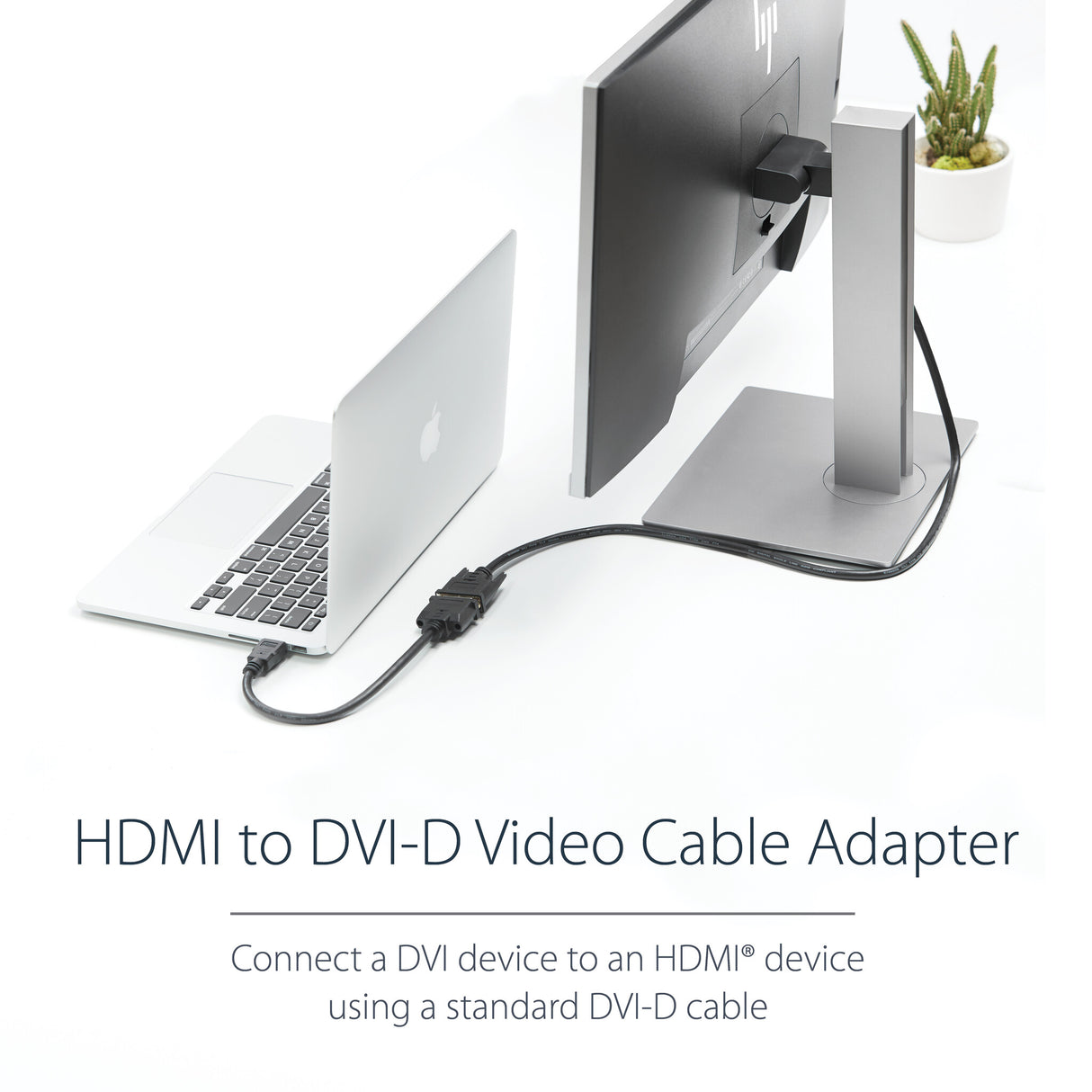 StarTech.com 8in HDMI to DVI-D Video Cable Adapter - HDMI Male to DVI Female