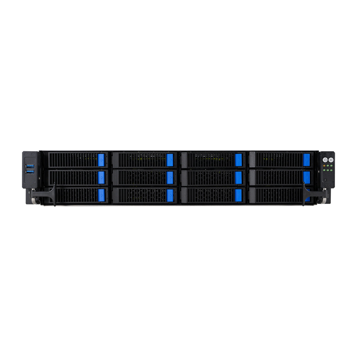 ASUS RS521A-E12-RS12U Socket SP5 Rack (2U) Black, Silver