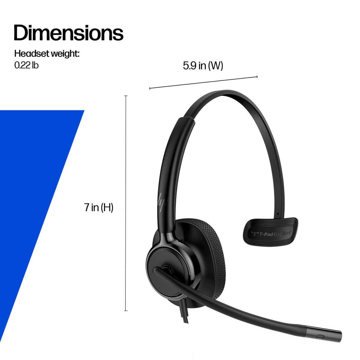 HP Poly Mission 415 Monaural USB Wired Headset