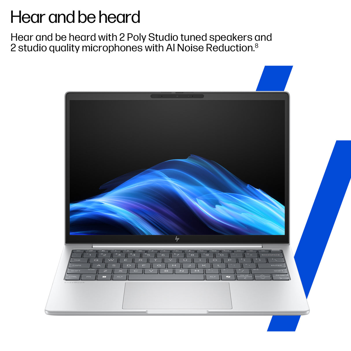 HP EliteBook 8 G1i AI Wolf Pro Security Edition Intel Core Ultra 5 235U Laptop 35.6 cm (14") WUXGA 16 GB DDR5-SDRAM 512 GB SSD Wi-Fi 6E (802.11ax) Windows 11 Pro AI PC Silver
