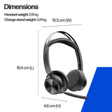 HP Poly Voyager Focus 2 USB-C-C Headset +USB-C/A Adapter