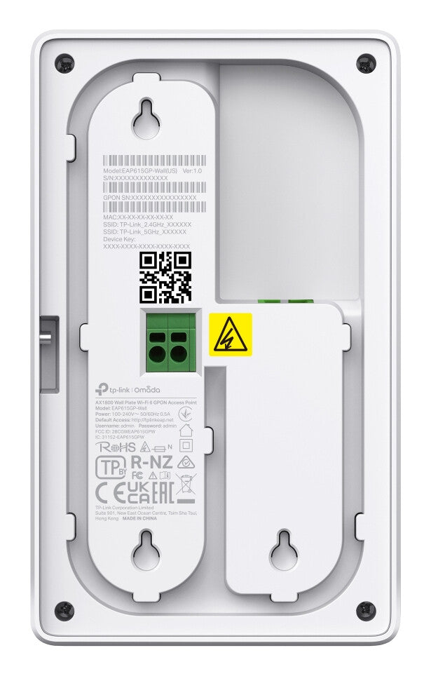 TP-Link Omada EAP625GP-WALL wireless access point 1201 Mbit/s White Power over Ethernet (PoE)