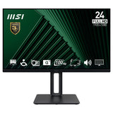 MSI Pro MP245PG 24 Inch Monitor, FHD (1920 x 1080), 100Hz, IPS, 1ms, 1x HDMI 1.4b, 1x DP 1.2a output, 1x D-Sub(VGA), Built-in Speakers, Anti-Glare, Anti-Flicker, Less Blue light, TÜV Certified, VESA, Kensington, 4-way adjustable stand, Black