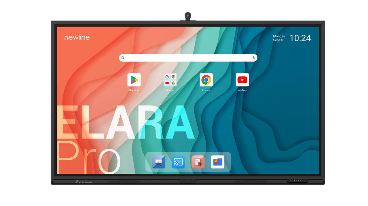 Newline Elara Pro interactive whiteboard 165.1 cm (65") 3840 x 2160 pixels Touchscreen Black