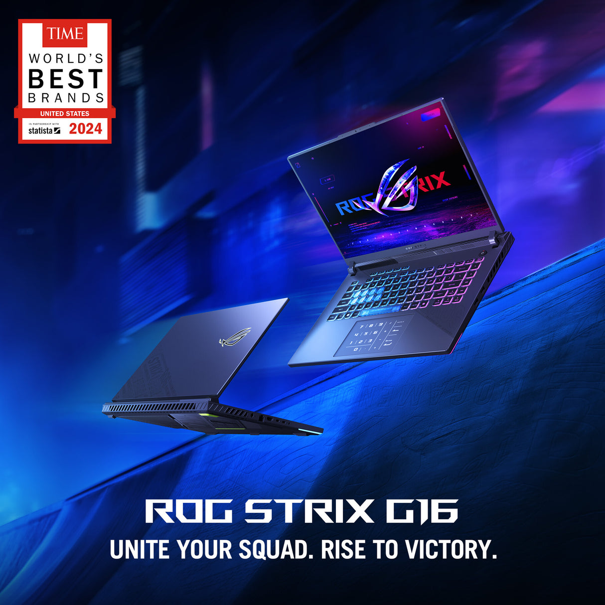 ASUS ROG Strix G16 G614PR-RV003W Copilot+ PC AMD Ryzen™ 9 7940HX Laptop 40.6 cm (16") WUXGA 32 GB DDR5-SDRAM 1 TB SSD NVIDIA GeForce RTX 5070 Ti Wi-Fi 6E (802.11ax) Windows 11 Home UK English Black, Grey