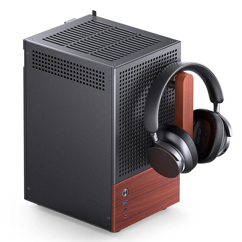 Jonsbo T6 Midi Tower Black, Wood