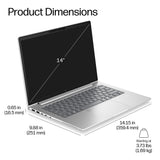 HP DW1Z7ET laptop Intel Core 5 35.6 cm (14") WUXGA 24 GB DDR5-SDRAM 512 GB SSD Wi-Fi 7 (802.11be) Windows 11 Pro AI PC Silver