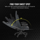 Corsair CF-9010052-UK video game chair PC gaming chair Mesh seat Black