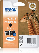 Epson Giraffe Twinpack Black T0711H DURABrite Ultra Ink