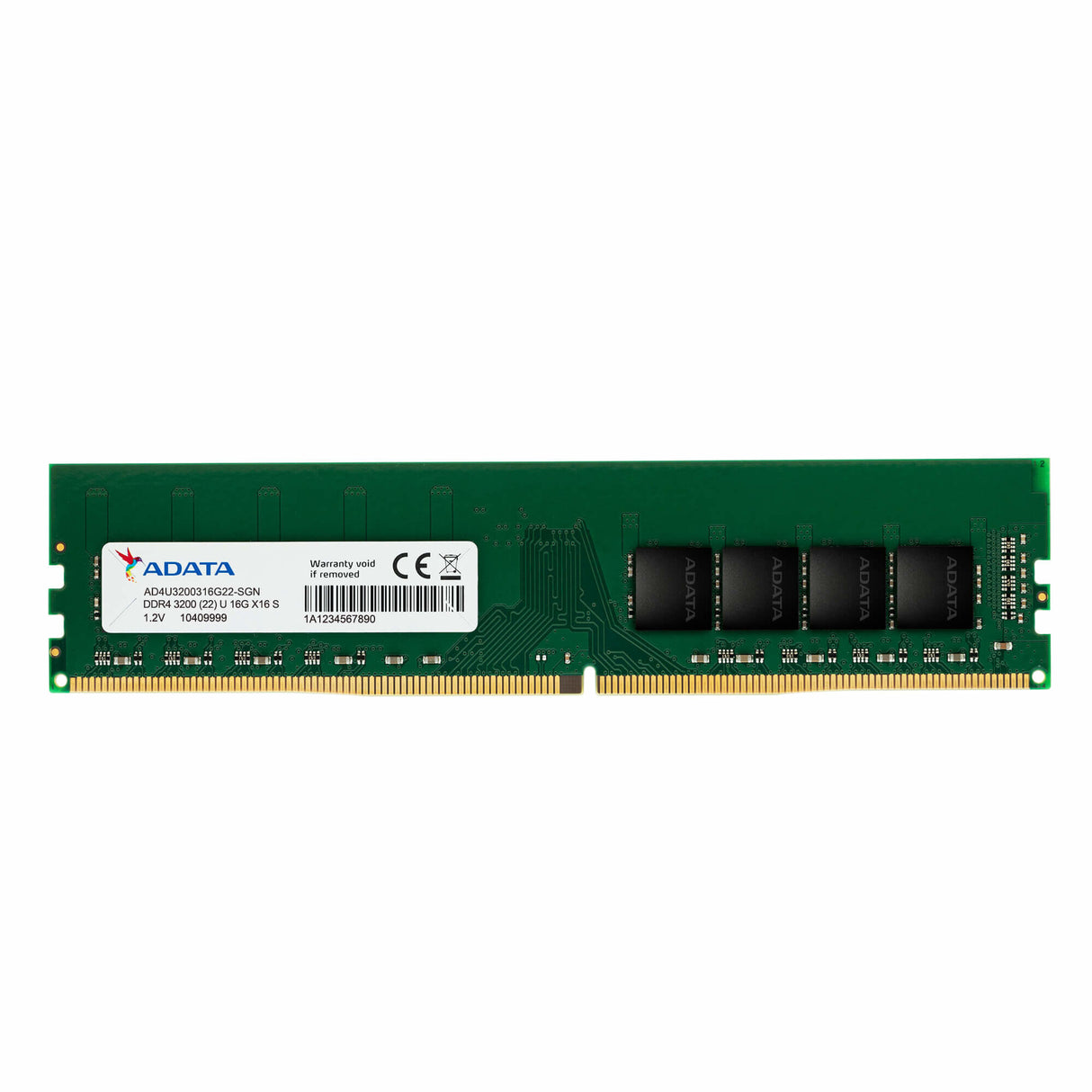 ADATA AD4U320016G22-SGN memory module 16 GB 1 x 16 GB DDR4 3200 MHz