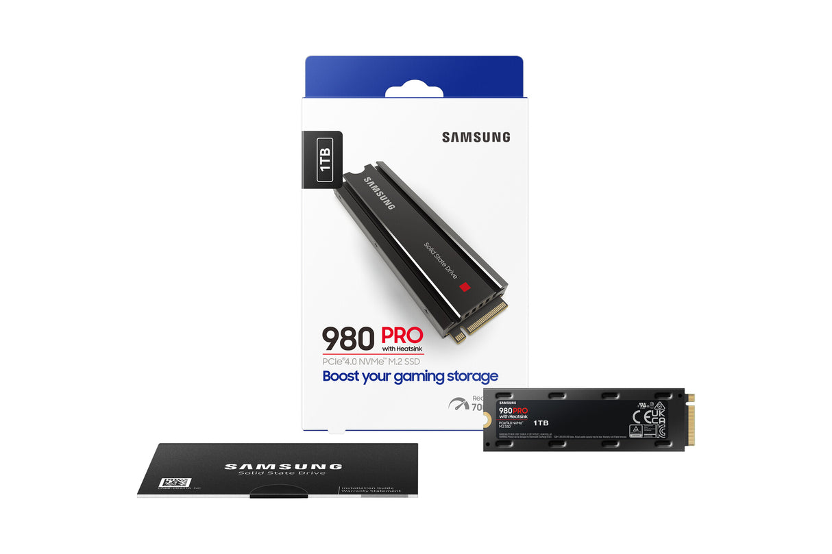 Samsung 980 PRO 1 TB M.2 PCI Express 4.0 NVMe V-NAND MLC