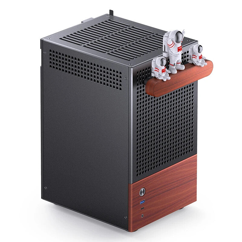Jonsbo T6 Midi Tower Black, Wood