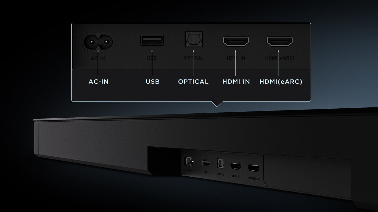 TCL Q75H Q Class 5.1.2 Channel Sound Bar with Dolby Atmos, Ray Danz Technology, and Wireless Subwoofwer