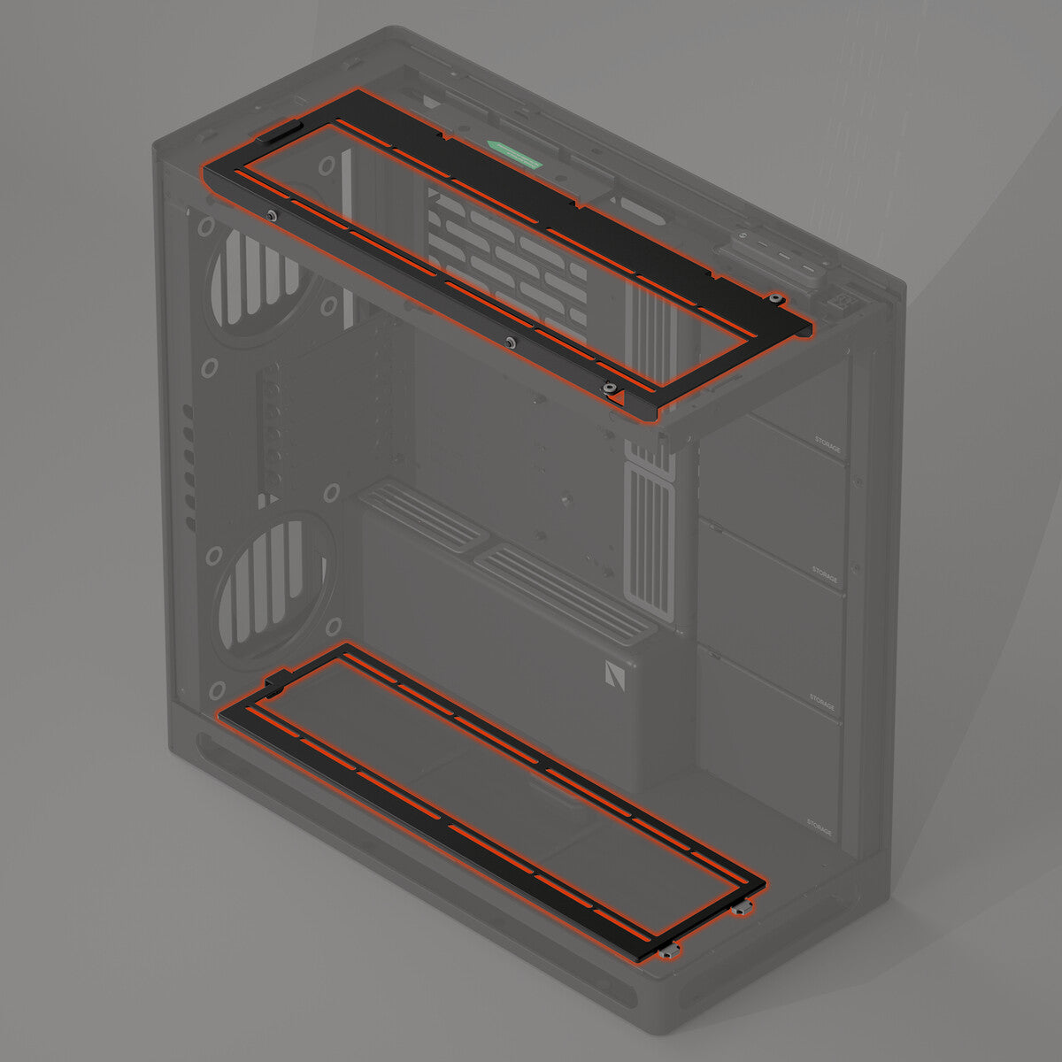 HAVN HS 420 Fan Brackets for 360mm Radiator Alignment