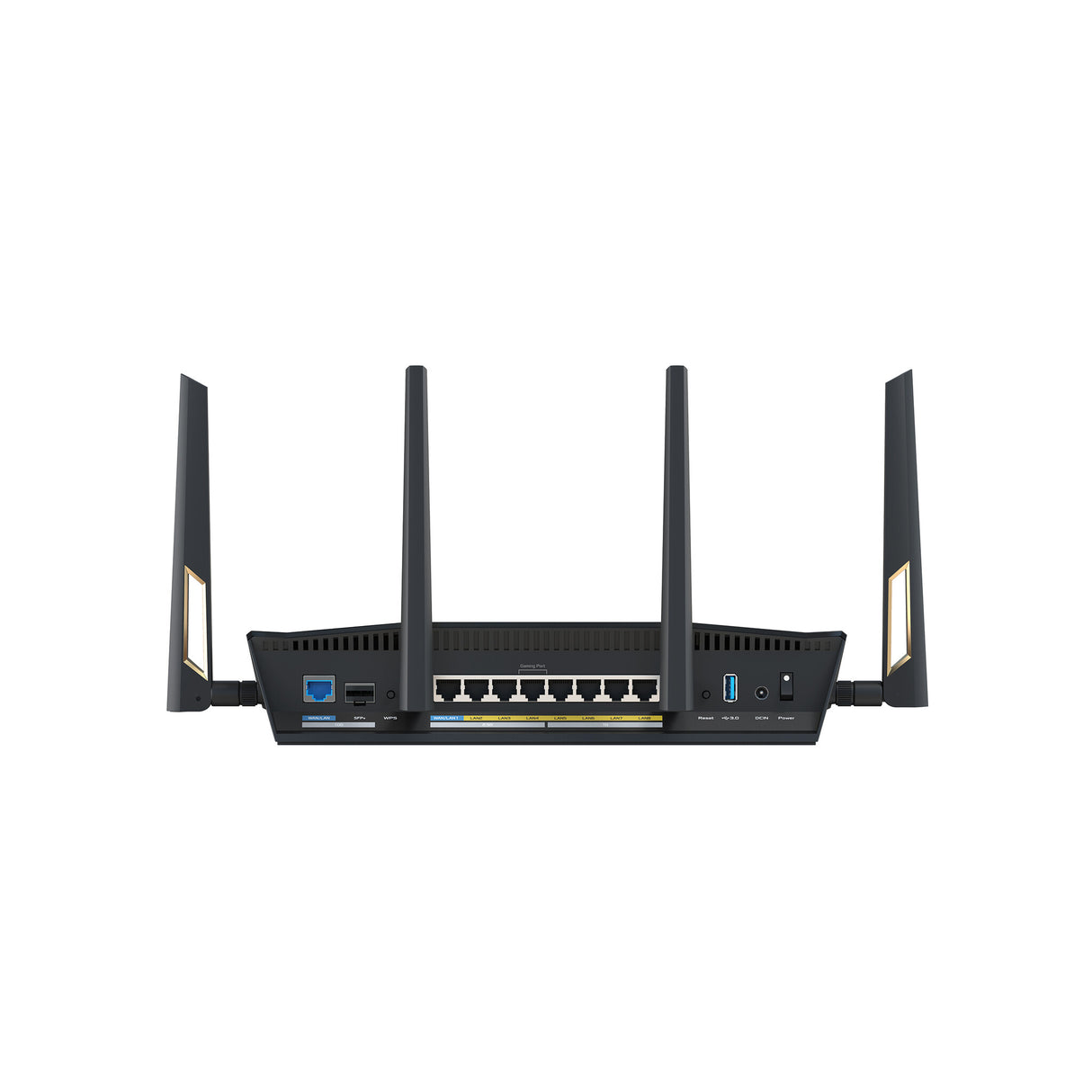 ASUS RT-BE88U wireless router 10 Gigabit Ethernet Dual-band (2.4 GHz / 5 GHz) Black, Grey