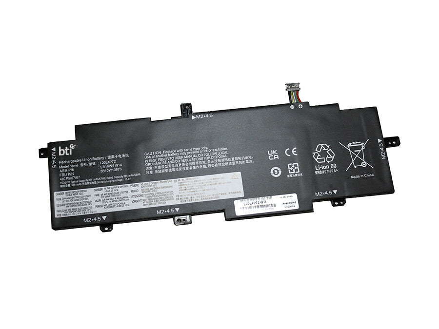BTI 4-cell 57Wh L20L4P72 compatible battery for Lenovo Thinkpad T14S G2