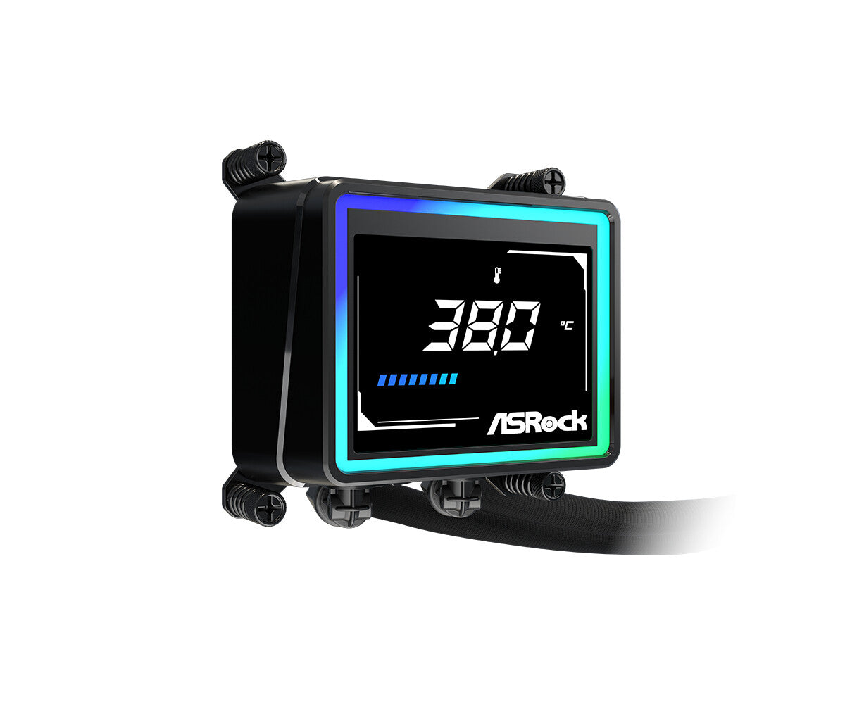 Asrock Challenger 360 Digital Processor All-in-one liquid cooler 12 cm Black