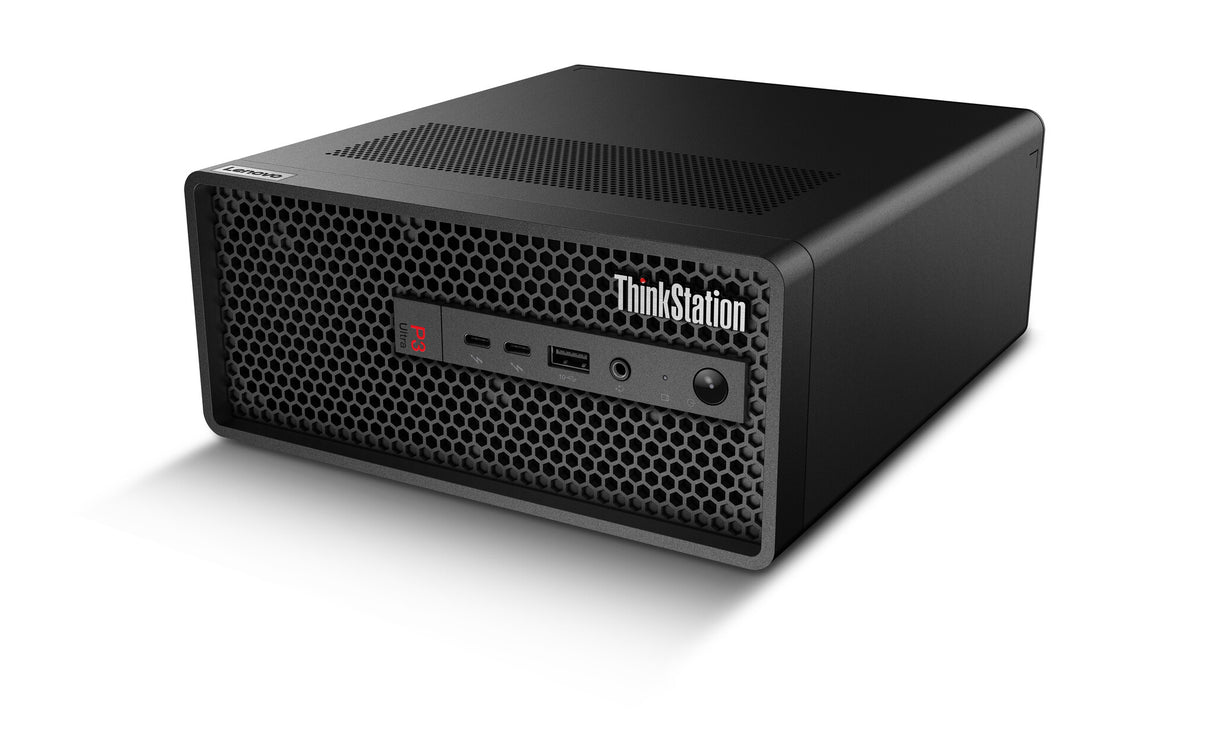 Lenovo ThinkStation P3 Ultra SFF Intel® Core™ i7 i7-14700 16 GB DDR5-SDRAM 512 GB SSD NVIDIA T400 Windows 11 Pro Mini Tower Workstation Black