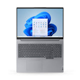 Lenovo ThinkBook 16 Intel Core Ultra 5 125U Laptop 40.6 cm (16") WUXGA 16 GB LPDDR5-SDRAM 256 GB SSD Wi-Fi 6E (802.11ax) Windows 11 Pro Grey