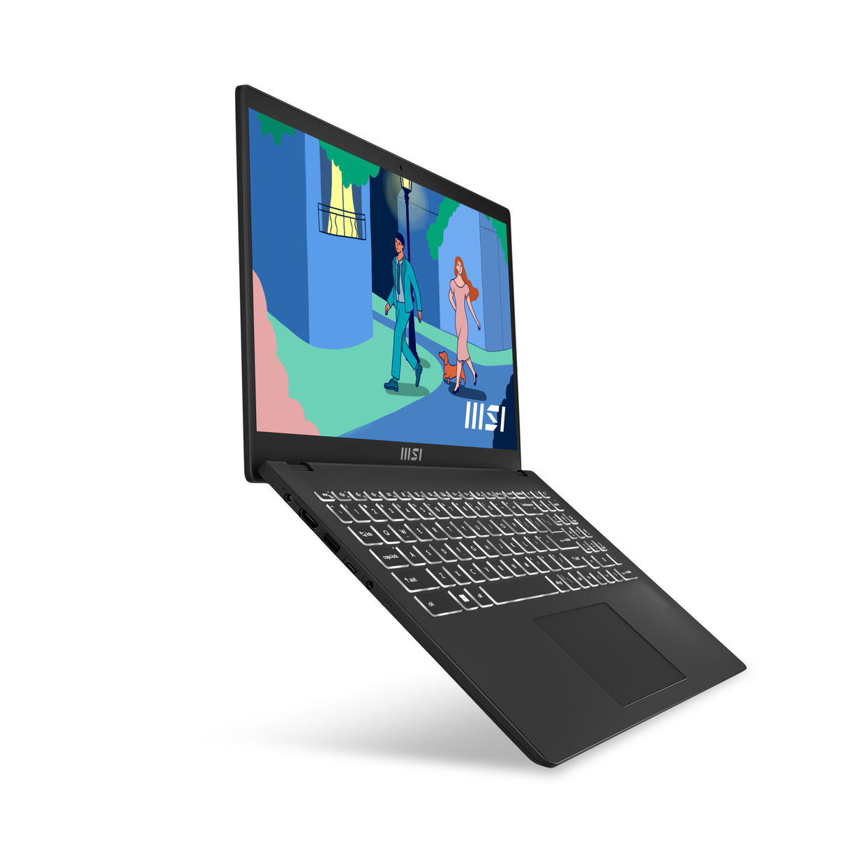 MSI Modern 15 B7M-086UK AMD Ryzen™ 7 7730U Laptop 39.6 cm (15.6") Full HD 8 GB DDR4-SDRAM 512 GB SSD Wi-Fi 6E (802.11ax) Windows 11 Home Black
