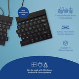 R-Go Tools Ergonomic keyboard R-Go Split Break v2 with break software, ergonomic split keyboard, QWERTY (UK), Wired, black