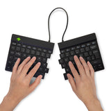 R-Go Tools Ergonomic keyboard R-Go Split Break with break software, ergonomic split keyboard, QWERTY (UK), Bluetooth, black