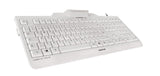 CHERRY KC 1000 SC Corded Smartcard Keyboard, Light Grey, USB (QWERTY - UK)