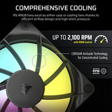 Corsair RS120 ARGB Computer case Fan 12 cm Black 1 pc(s)