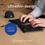 R-Go Tools Ergonomic keyboard R-Go Split Break with break software, ergonomic split keyboard, QWERTY (UK), Bluetooth, black