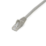 StarTech.com 2m CAT6 Ethernet Cable - Grey CAT 6 Gigabit Ethernet Wire -650MHz 100W PoE RJ45 UTP Network/Patch Cord Snagless w/Strain Relief Fluke Tested/Wiring is UL Certified/TIA
